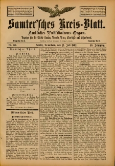 Samtersches Kreis-Blatt = Dziennik Powiatu Szamotulskiego 1902.07.12 Jg.48 Nr80