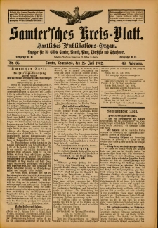 Samtersches Kreis-Blatt = Dziennik Powiatu Szamotulskiego 1902.07.26 Jg.48 Nr86