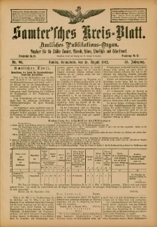 Samtersches Kreis-Blatt = Dziennik Powiatu Szamotulskiego 1902.08.16 Jg.48 Nr95