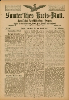 Samtersches Kreis-Blatt = Dziennik Powiatu Szamotulskiego 1902.08.30 Jg.48 Nr101