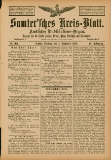 Samtersches Kreis-Blatt = Dziennik Powiatu Szamotulskiego 1902.09.02 Jg.48 Nr102