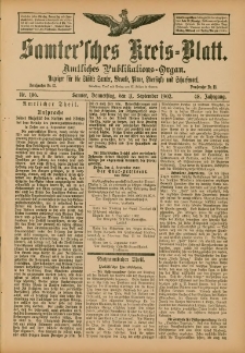 Samtersches Kreis-Blatt = Dziennik Powiatu Szamotulskiego 1902.09.11 Jg.48 Nr106