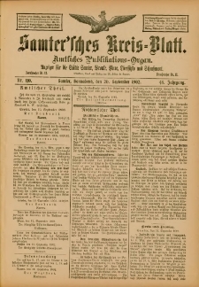 Samtersches Kreis-Blatt = Dziennik Powiatu Szamotulskiego 1902.09.20 Jg.48 Nr110