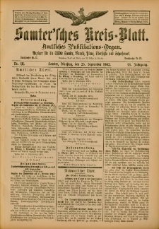 Samtersches Kreis-Blatt = Dziennik Powiatu Szamotulskiego 1902.09.23 Jg.48 Nr111