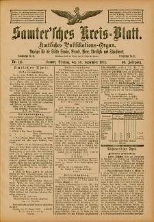 Samtersches Kreis-Blatt = Dziennik Powiatu Szamotulskiego 1902.09.30 Jg.48 Nr114