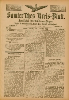 Samtersches Kreis-Blatt = Dziennik Powiatu Szamotulskiego 1902.10.02 Jg.48 Nr115