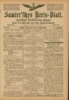 Samtersches Kreis-Blatt = Dziennik Powiatu Szamotulskiego 1902.10.11 Jg.48 Nr119
