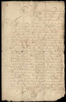 Akta prawno-majątkowe Józefa Męcińskiego kasztelana bracławskiego (1702-1709)