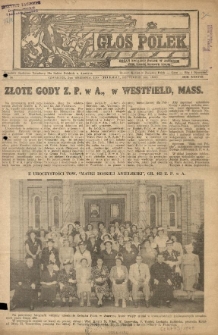 Głos Polek organ Związku Polek w Ameryce. Tygodnik społeczno-narodowy dla kobiet polskich w Ameryce. 1948.09.02 R.38 No36