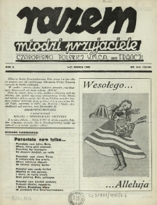 Razem Młodzi Przyjaciele : czasopismo Polskiej YMCA we Francji. 1945 R.2 Nr5-6