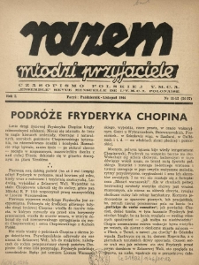 Razem Młodzi Przyjaciele : czasopismo Polskiej YMCA. 19456 R.3 Nr11-12