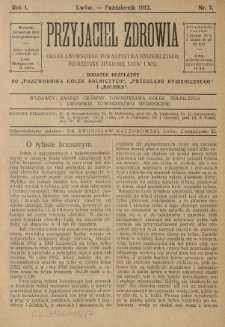 Przyjaciel Zdrowia. 1912 R.1 Nr7