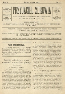 Przyjaciel Zdrowia. 1913 R.2 Nr5