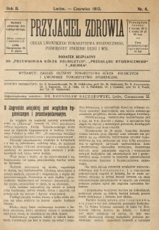 Przyjaciel Zdrowia. 1913 R.2 Nr6