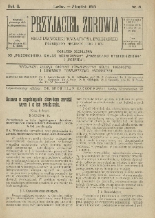 Przyjaciel Zdrowia. 1913 R.2 Nr8