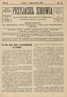 Przyjaciel Zdrowia. 1913 R.2 Nr10