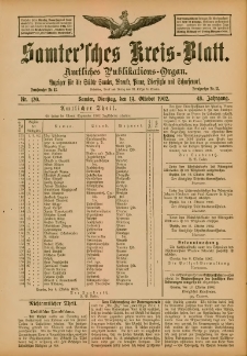 Samtersches Kreis-Blatt = Dziennik Powiatu Szamotulskiego 1902.10.14 Jg.48 Nr120