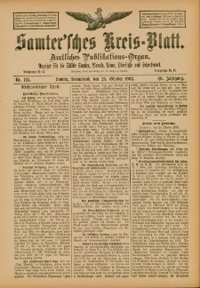 Samtersches Kreis-Blatt = Dziennik Powiatu Szamotulskiego 1902.10.25 Jg.48 Nr125