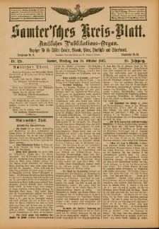 Samtersches Kreis-Blatt = Dziennik Powiatu Szamotulskiego 1902.10.28 Jg.48 Nr126