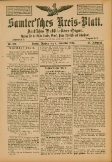 Samtersches Kreis-Blatt = Dziennik Powiatu Szamotulskiego 1902.11.04 Jg.48 Nr129