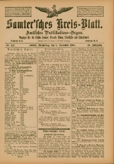 Samtersches Kreis-Blatt = Dziennik Powiatu Szamotulskiego 1902.11.06 Jg.48 Nr130