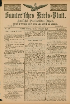 Samtersches Kreis-Blatt = Dziennik Powiatu Szamotulskiego 1902.11.11 Jg.48 Nr132