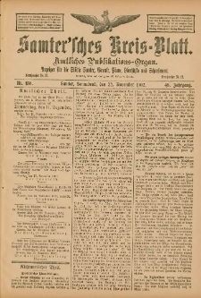 Samtersches Kreis-Blatt = Dziennik Powiatu Szamotulskiego 1902.11.22 Jg.48 Nr136
