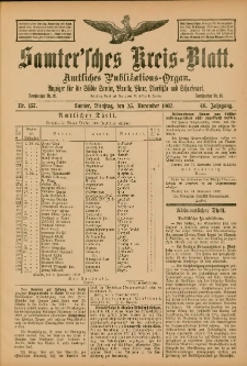 Samtersches Kreis-Blatt = Dziennik Powiatu Szamotulskiego 1902.11.25 Jg.48 Nr137