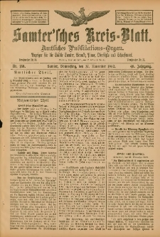 Samtersches Kreis-Blatt = Dziennik Powiatu Szamotulskiego 1902.11.27 Jg.48 Nr138