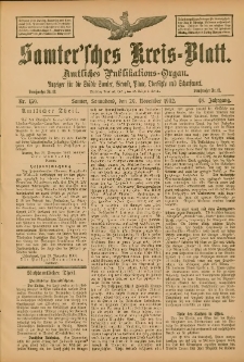 Samtersches Kreis-Blatt = Dziennik Powiatu Szamotulskiego 1902.11.29 Jg.48 Nr139