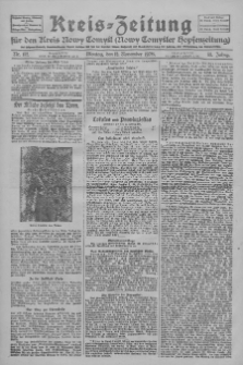 Kreis-Zeitung für d. Kreis Nowy-Tomysl: zugl. Nowy-Tomysler Hopfenzeitung 1928.11.12 Jg.53 Nr132