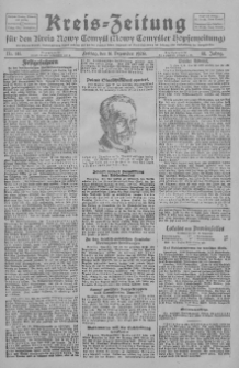 Kreis-Zeitung für d. Kreis Nowy-Tomysl: zugl. Nowy-Tomysler Hopfenzeitung 1928.12.14 Jg.53 Nr145