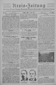Kreis-Zeitung für d. Kreis Nowy-Tomysl: zugl. Nowy-Tomysler Hopfenzeitung 1929.07.19 Jg.54 Nr84