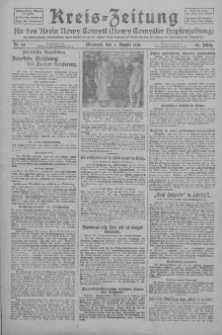 Kreis-Zeitung für d. Kreis Nowy-Tomysl: zugl. Nowy-Tomysler Hopfenzeitung 1929.08.07 Jg.54 Nr92