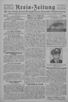 Kreis-Zeitung für d. Kreis Nowy-Tomysl: zugl. Nowy-Tomysler Hopfenzeitung 1929.08.19 Jg.54 Nr97