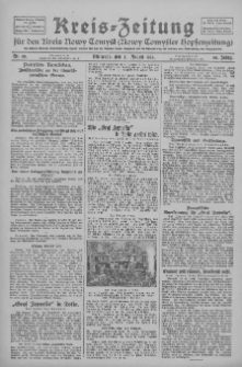 Kreis-Zeitung für d. Kreis Nowy-Tomysl: zugl. Nowy-Tomysler Hopfenzeitung 1929.08.21 Jg.54 Nr98