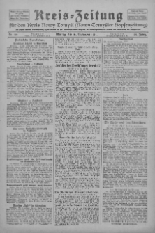 Kreis-Zeitung für d. Kreis Nowy-Tomysl: zugl. Nowy-Tomysler Hopfenzeitung 1929.09.16 Jg.54 Nr109