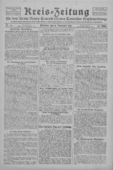 Kreis-Zeitung für d. Kreis Nowy-Tomysl: zugl. Nowy-Tomysler Hopfenzeitung 1929.09.18 Jg.54 Nr110