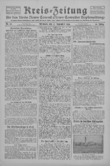 Kreis-Zeitung für d. Kreis Nowy-Tomysl: zugl. Nowy-Tomysler Hopfenzeitung 1929.09.25 Jg.54 Nr113
