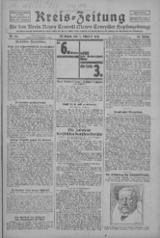Kreis-Zeitung für d. Kreis Nowy-Tomysl: zugl. Nowy-Tomysler Hopfenzeitung 1929.10.02 Jg.54 Nr116