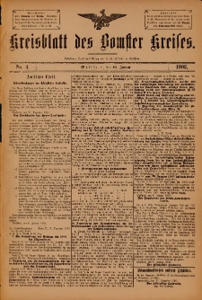Kreisblatt des Bomster Kreises 1902.01.10 No.3