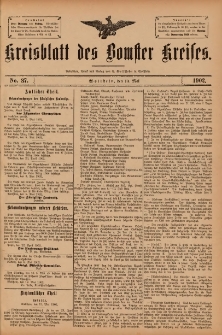 Kreisblatt des Bomster Kreises 1902.05.13 No.37
