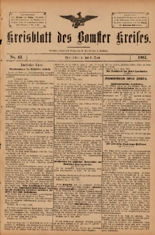 Kreisblatt des Bomster Kreises 1902.06.06 No.43