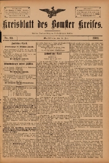 Kreisblatt des Bomster Kreises 1902.07.11 No.53