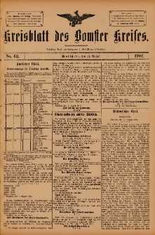 Kreisblatt des Bomster Kreises 1902.08.12 No.62