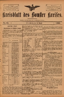 Kreisblatt des Bomster Kreises 1902.08.19 No.64