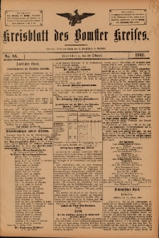 Kreisblatt des Bomster Kreises 1902.10.31 No.85