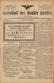 Kreisblatt des Bomster Kreises 1904.01.19 No.5