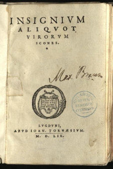 Insignivm Aliqvot Virorvm Icones