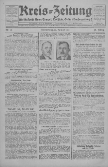 Kreis-Zeitung für d. Kreis Nowy-Tomysl: zugl. Nowy-Tomysler Hopfenzeitung 1931.01.22 Jg.56 Nr10